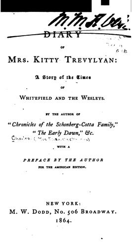 Cover for Diary of Mrs. Kitty Trevylyan