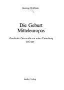 Cover for Die Geburt Mitteleuropas