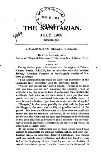 Cover for The Sanitarian
