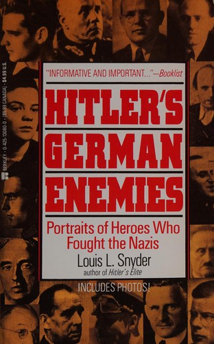 Cover for Hitler's German enemies