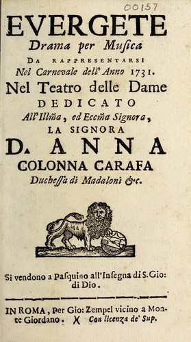 Cover for Evergete