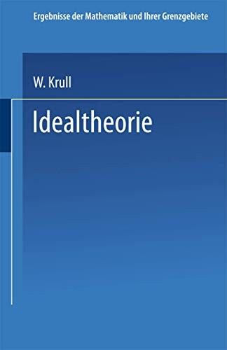 Cover for Idealtheorie