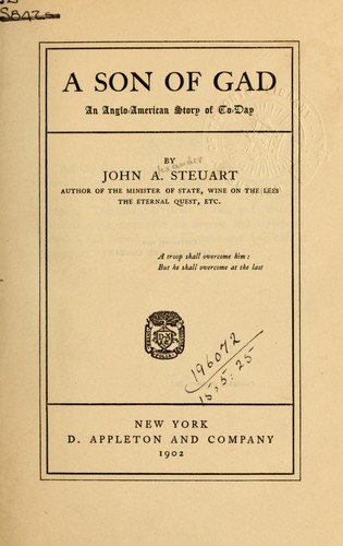 Cover for A son of Gad