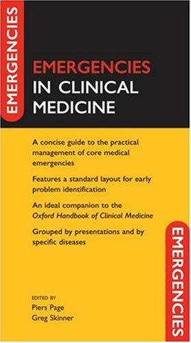 Cover for Emergencies in Clinical Medicine (Emergencies in)