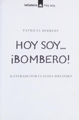 Cover for Hoy soy, bombero!