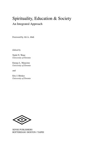 Cover for Spirituality, education & society