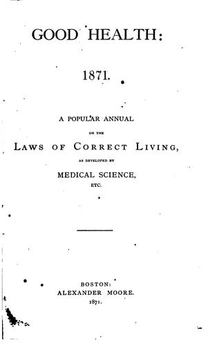 Cover for Good Health ...