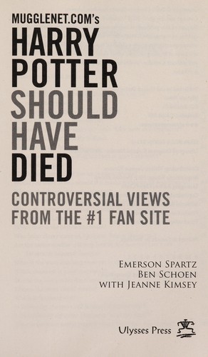 Cover for Mugglenet.com's Harry Potter should have died