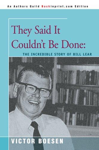 Cover for They Said It Couldn't Be Done: