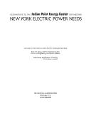Cover for Alternatives to the Indian Point Energy Center for meeting New York electric power needs
