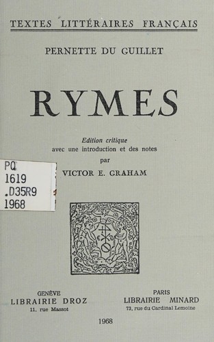 Cover for Rymes.