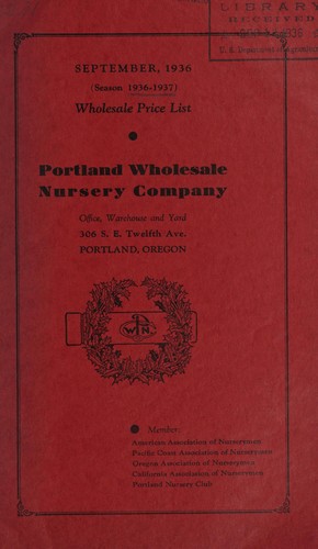 Cover for Wholesale price list