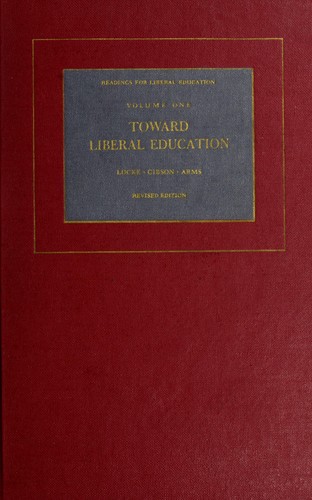 Cover for Readings for liberal education