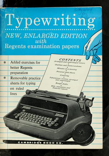 Cover for Typewriting