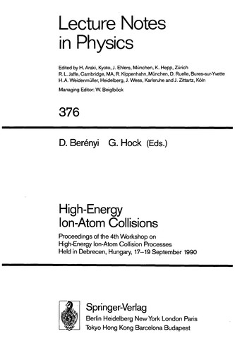 Cover for High-energy ion-atom collisions