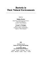 Cover for Bacteria in their natural environments