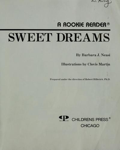 Cover for Sweet dreams