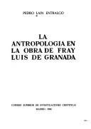 Cover for La antropología en la obra de fray Luis de Granada