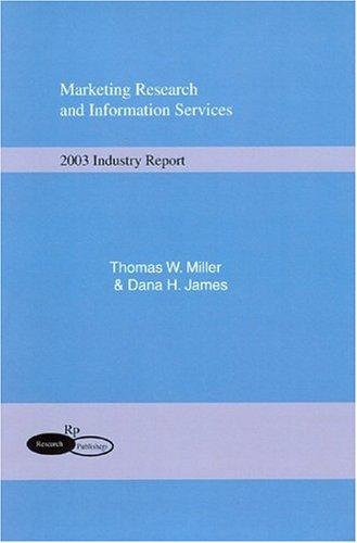 Cover for Marketing Research Information Services