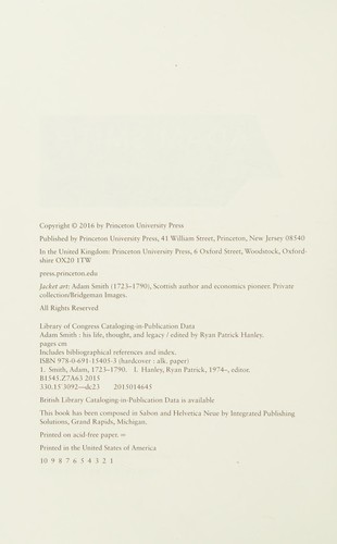 Cover for Adam Smith