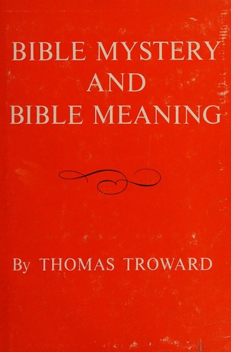 Cover for First Edition of Thomas Troward's Bible Mystery and Bible Meaning