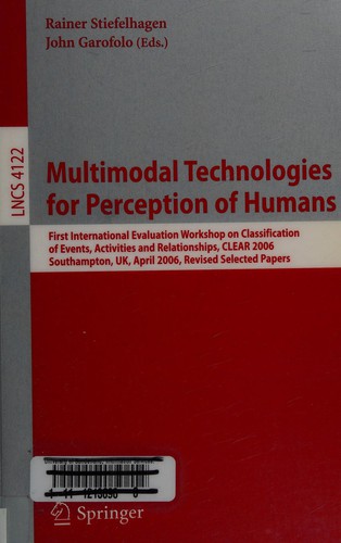 Cover for Multimodal technologies for perception of humans