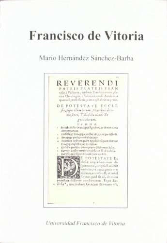 Cover for Francisco de Vitoria
