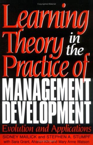 Cover for Learning Theory in the Practice of Management Development