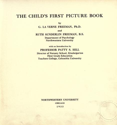 Cover for The child's first picture book