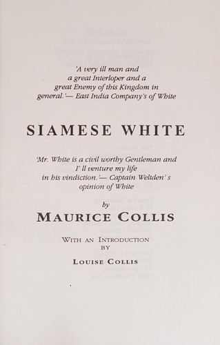 Cover for SIAMESE WHITE