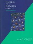 Cover for Statistics for the behavioral sciences