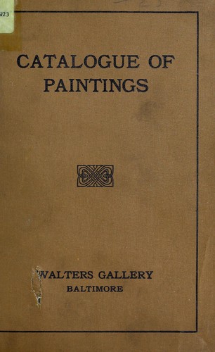 Cover for The Walters collection, Baltimore.
