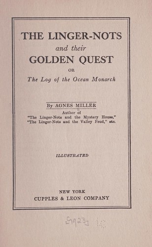 Cover for The Linger-nots and their golden quest