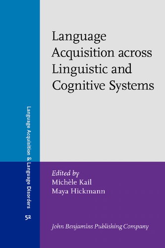 Cover for Language acquisition across linguistic and cognitive systems