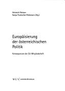 Cover for Europäisierung der österreichischen Politik