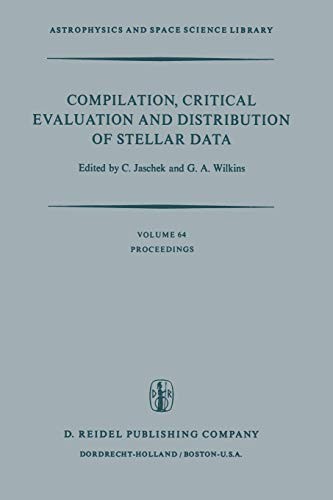 Cover for Compilation, Critical Evaluation and Distribution of Stellar Data