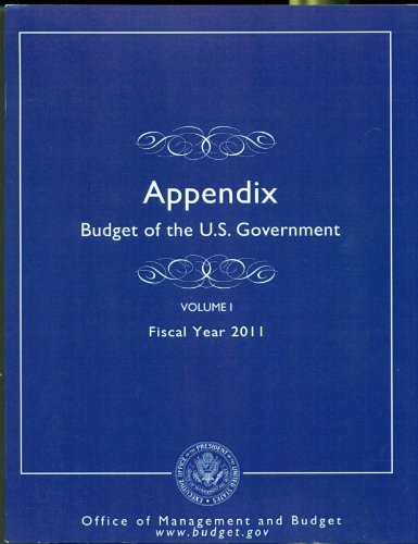 Cover for Budget of the United States Government : Appendix, Volume 1 & 2