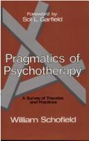 Cover for Pragmatics of psychotherapy