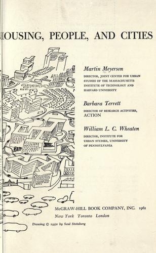 Cover for Housing, people, and cities