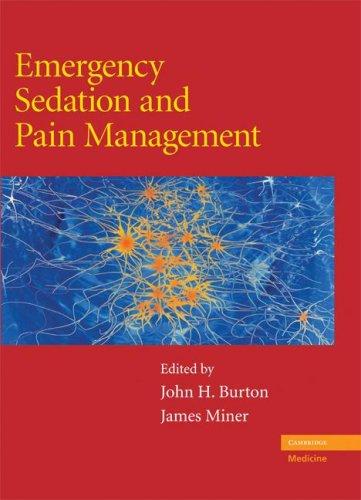 Cover for Emergency Sedation and Pain Management