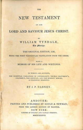 Cover for The New Testament of our Lord and Saviour Jesus Christ