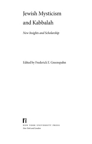 Cover for Jewish mysticism and Kabbalah