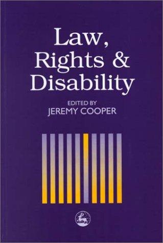 Cover for Law, rights, and disability