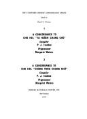 Cover for A concordance to Chu Hsi, "Ta hsüeh chang chü"
