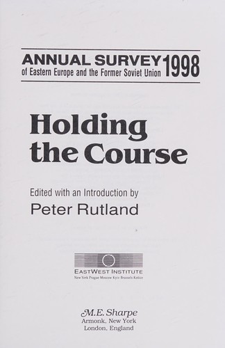 Cover for Holding the course
