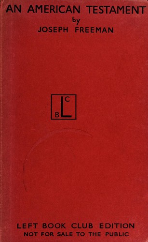 Cover for An American testament