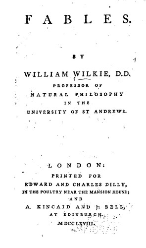 Cover for Fables: By William Wilkie, ...