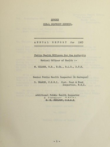 Cover for [Report 1963]