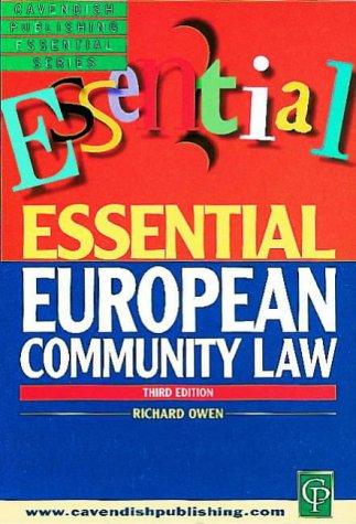 Cover for European Community Law (Essential)