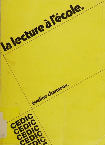 Cover for La lecture a l'ecole